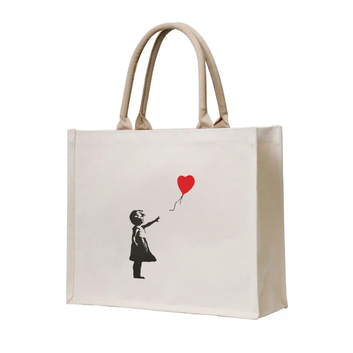 

Banksy - Red balloon Tote Bag Shopper bag hand bag tote men's tote bags aesthetic