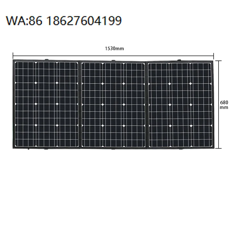 

Складные портативные солнечные панели 100W 200W 300W для улицы, высокоэффективные водонепроницаемые монокристаллические фотоэлектрические панели 18V