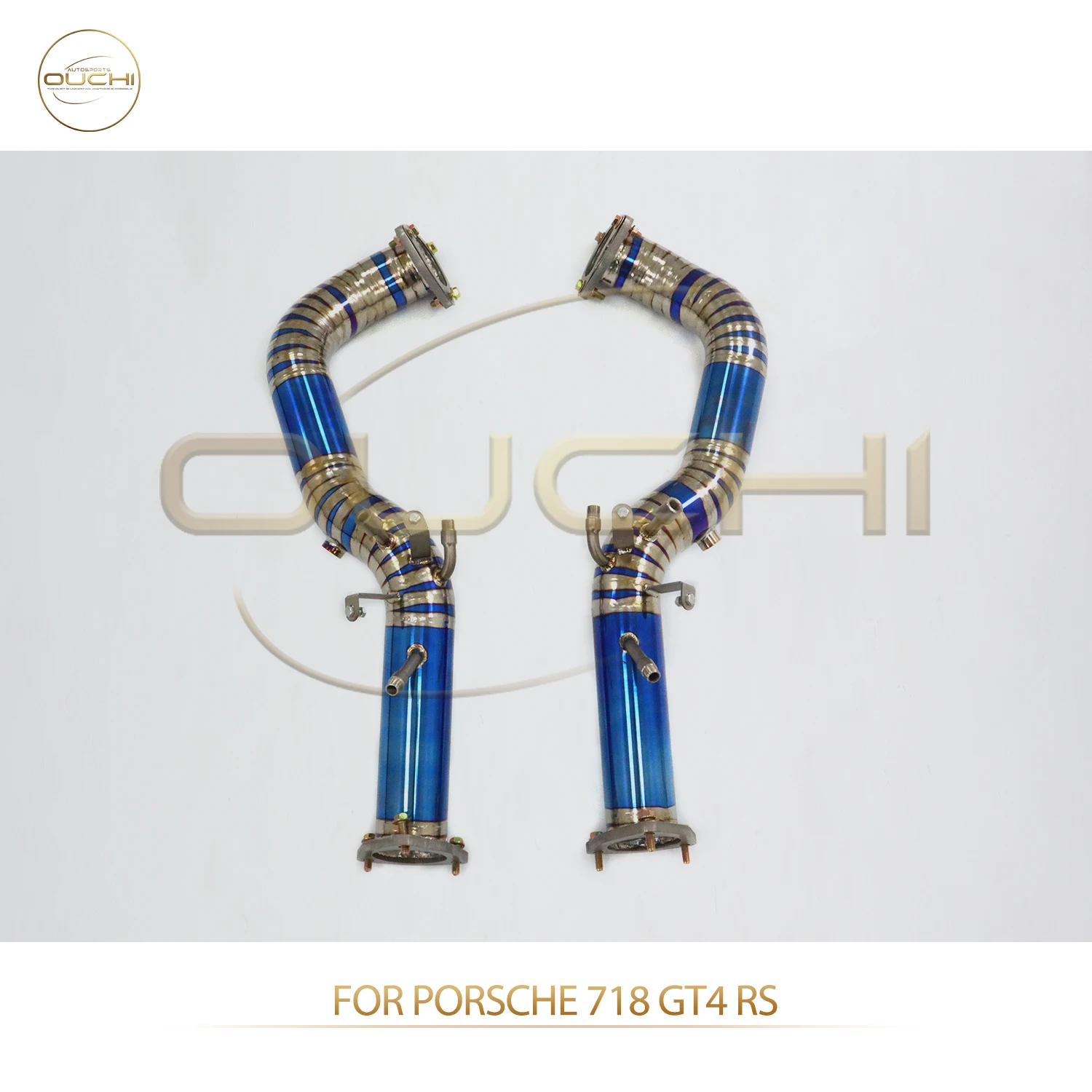

OUCHI Factory Direct Sales Catalysis Downpipe for Porsche 718 GT4 RS TC4 Exhaust 70mm Pipe Design Easy Install