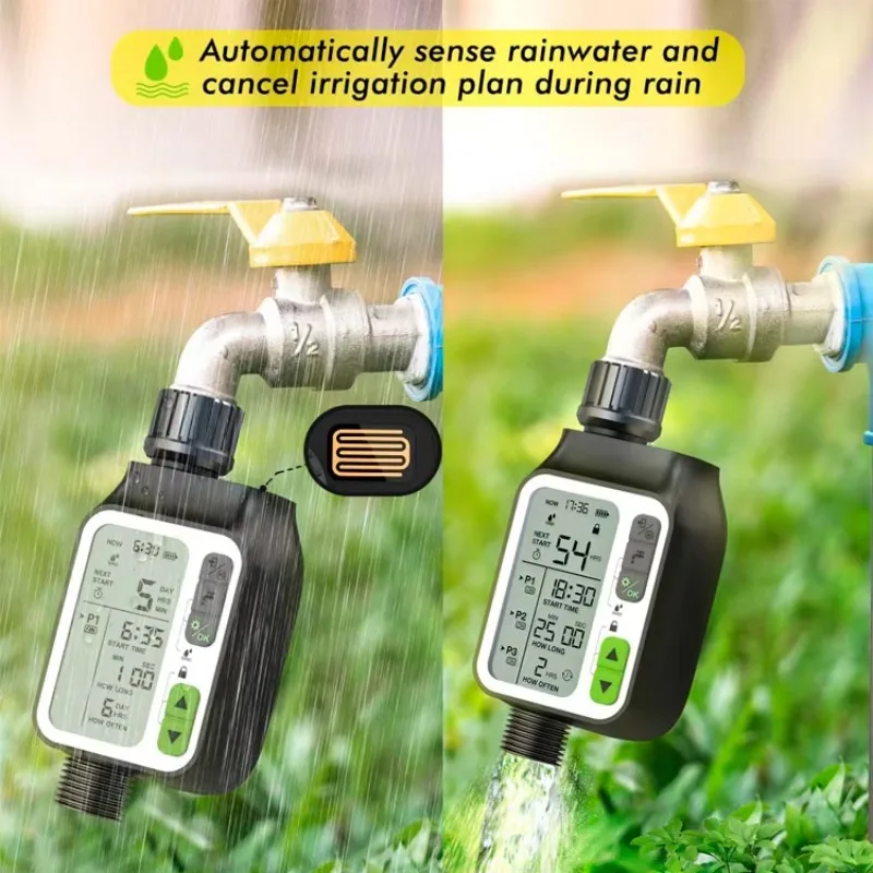 New Automatic Garden Water Timer Irrigation Sprinkler Drop System Controller - view 3