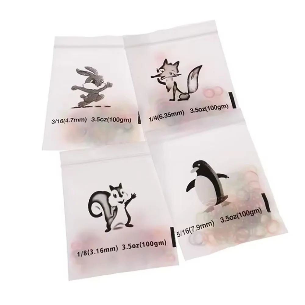 Colorful 200Pcs Dental Elastics Orthodontic Elastic Rubber Bands Durable Multi-sizes Latex Traction Ring Oral Bracket Hook Coil