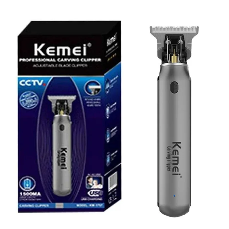 Kemei 1757 Electric Hair Trimmer For Men Cordless Professional Beard Hair Clipper Haircut Machine Rechargeable