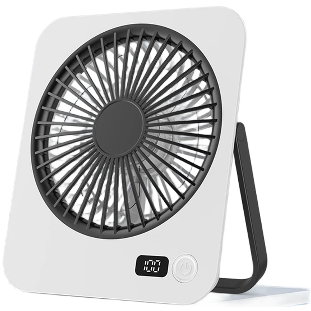 For Ultra Thin USB Desk Fan 16.5cm Rechargeable Portable Hanging 5 Quiet Cooling For Camping Office Bedroom Plastic For Mini Ven