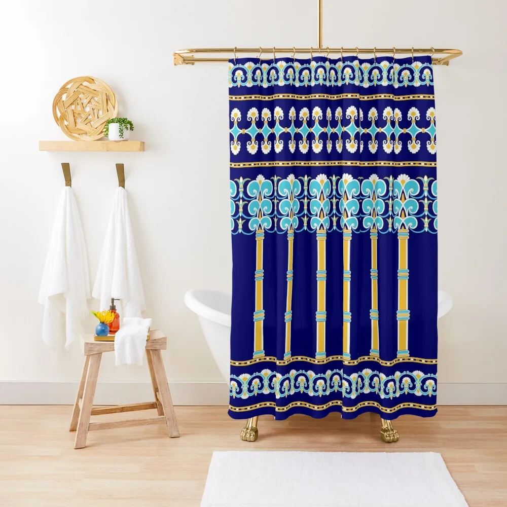 

Gates of Babylon Shower Curtain Bathroom Showers Waterproof Fabric Shower Curtain