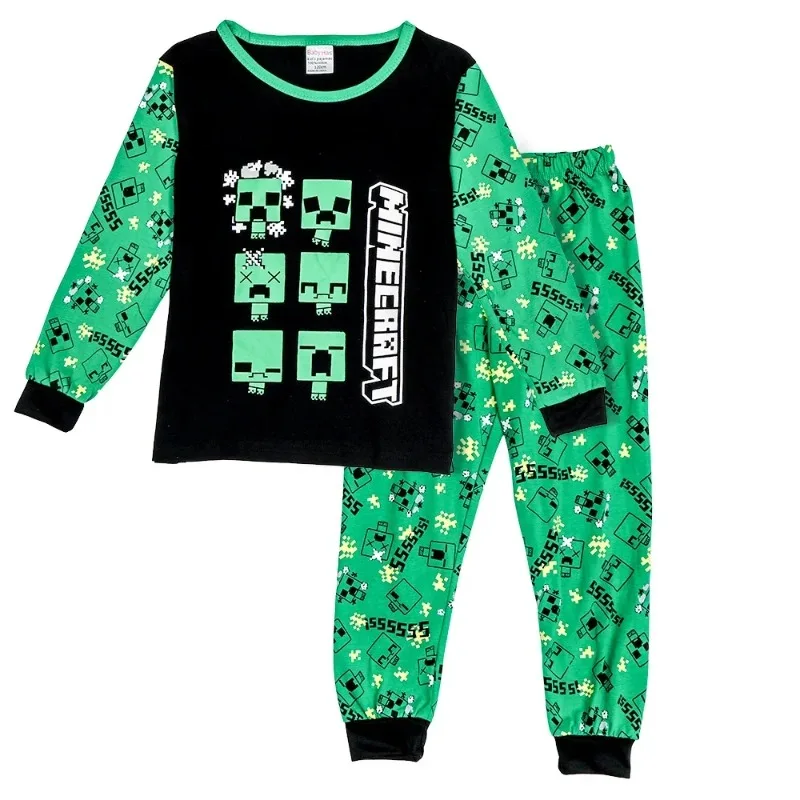 Minecrafts Pajamas Angel Sleepwear Long Sleeved Pants Short-sleeved Suit Clothes - view 3