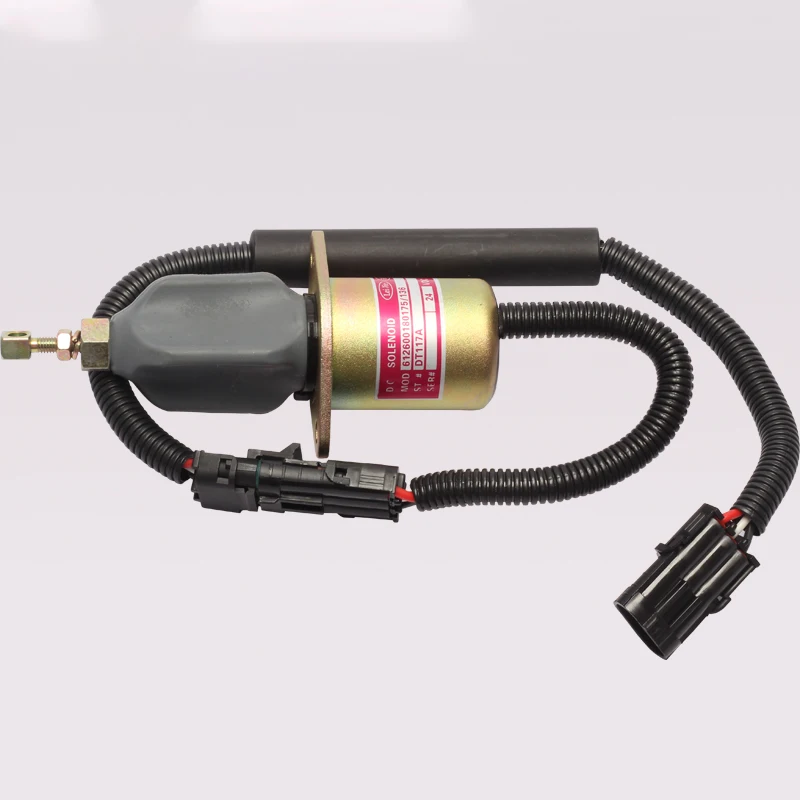 

For Weichai for Longgong flameout solenoid valve 612600180175A24V 12V fuel cut-off cylinder flameout DT117A