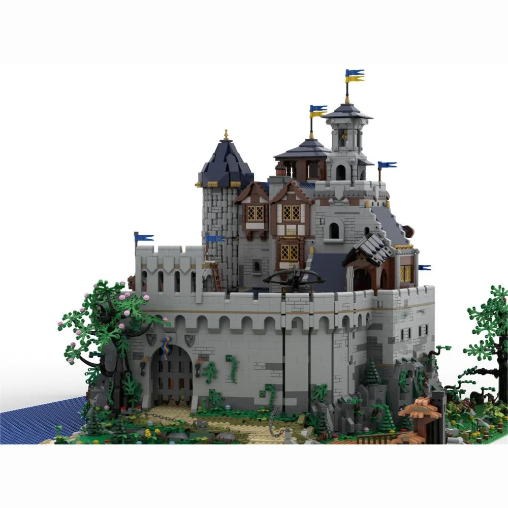 

10653PCS MOC Black Falcon Royal Medieval Castle Model Building Blocks Assembly Bricks Set Toys for Children Toy Gifts Christmas