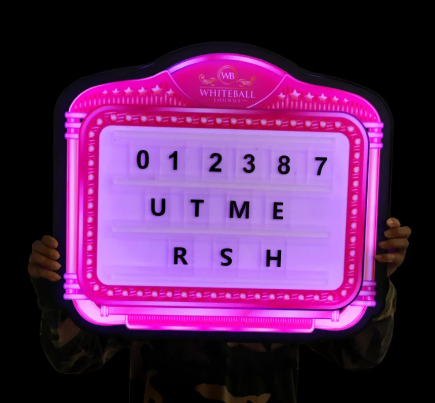 LED Illuminated Hand-Held Colorful Changing Signs for Bar Beverage Tubs & Ice Buckets Adds Graduation Atmosphere to Nightclubs