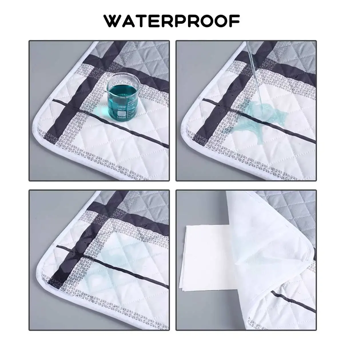 Washable Incontinence Bed Pad Reusable Changing Pad Sheet Urine Mat Nappy Diaper Mattress Protector Waterproof Cover Kids Adult