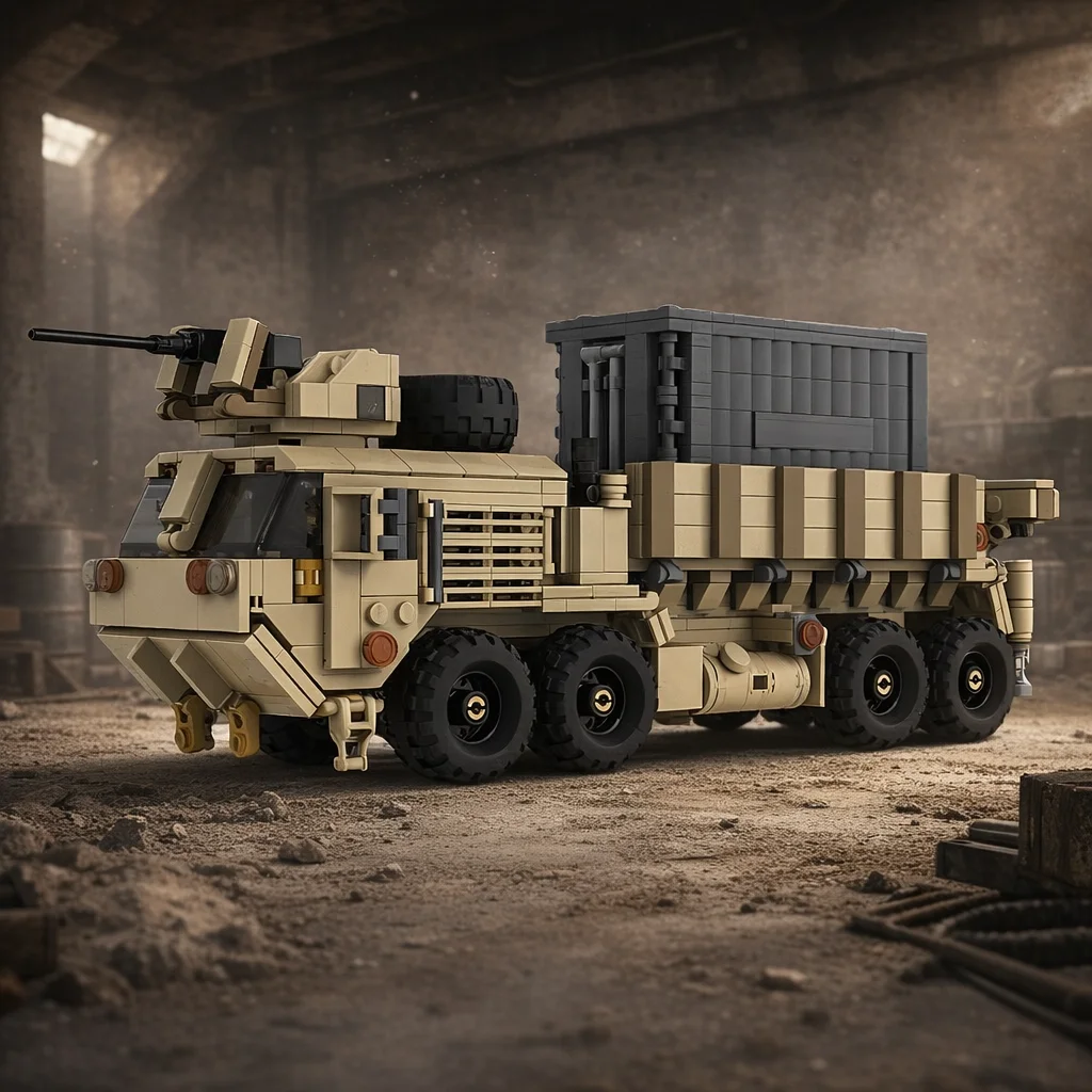

Heavy Military Tactical Truck Building Blocks Transport Vehicle Bricks Model Kit For Adults Men Hobbyist Collection Gift