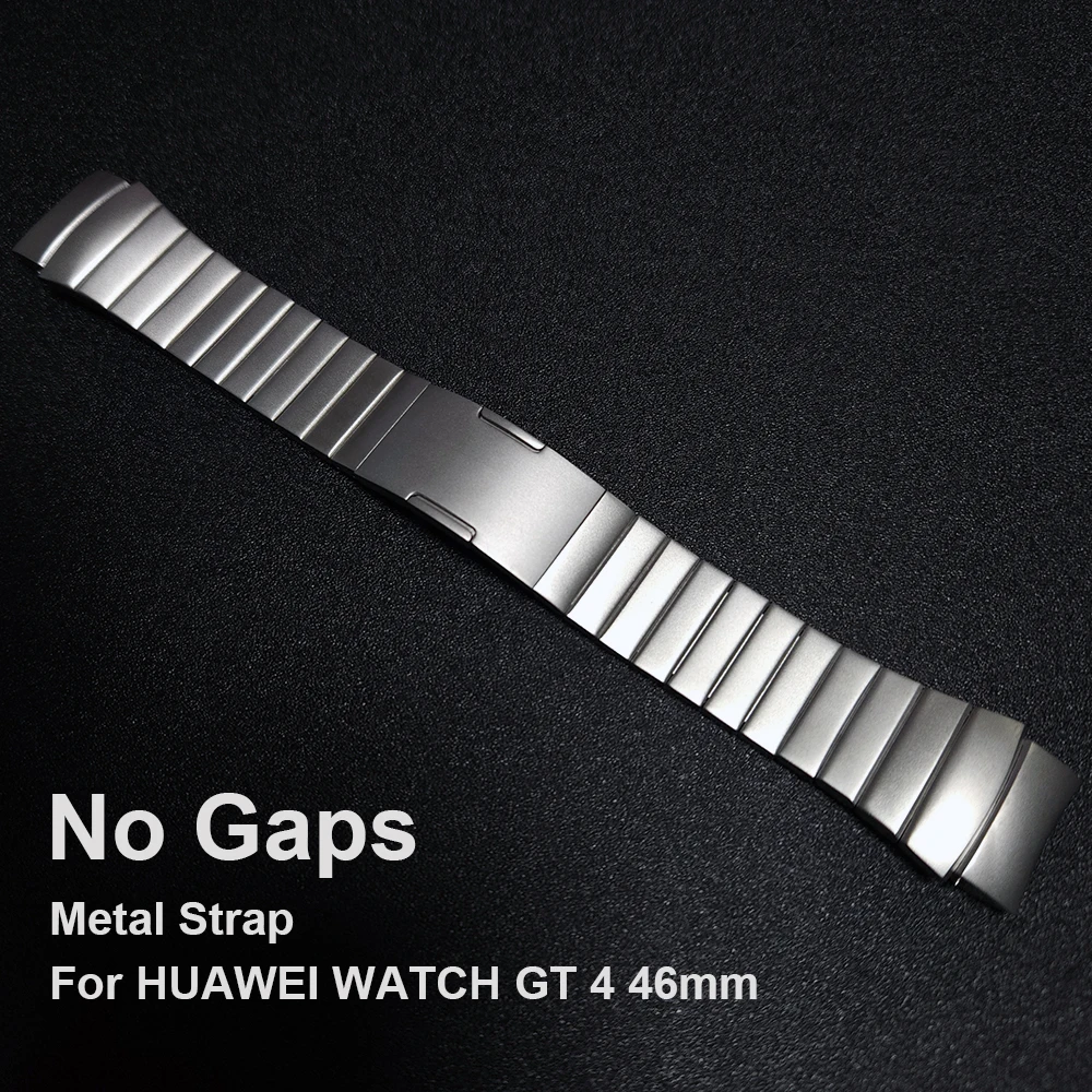 No Gaps Metal Stainless Steel Strap For HUAWEI WATCH GT 4 46mm Link Bracelet Watchband Band Ремешок, GT4 Replacement Accessories