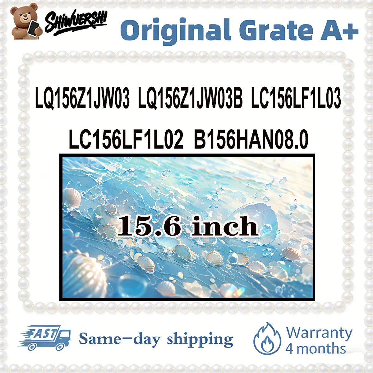 

Original New A+ 15.6 inch Slim Laptop Lcd Screen Panel LQ156Z1JW03 LQ156Z1JW03B LC156LF1L03 LC156LF1L02 B156HAN08.0