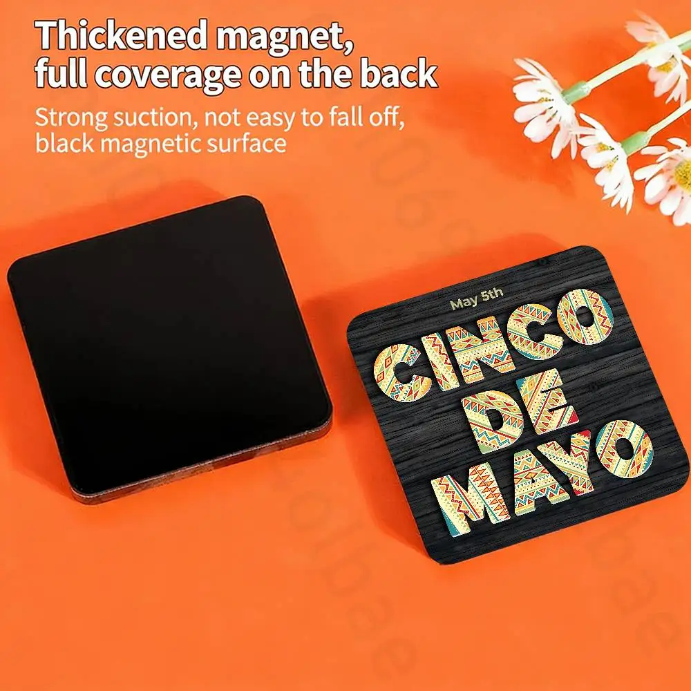 cinco de mayo Fridge Magnets Magnetic Refrigerator Memorial Gifts For Kitchen Office Locker Travel Home Deco