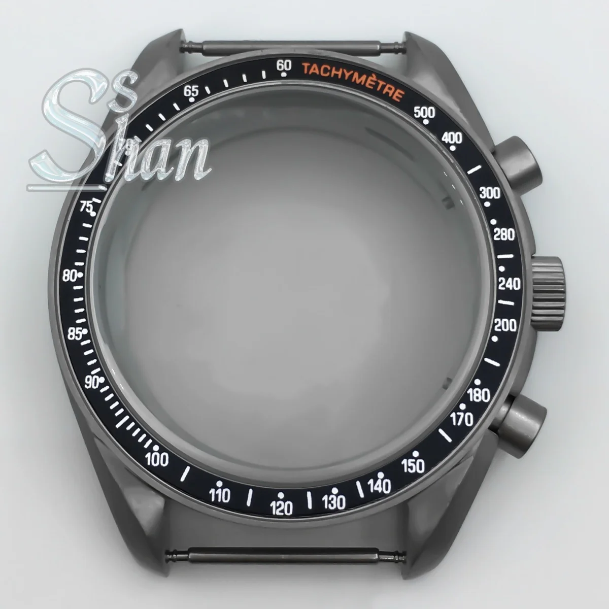 40mm VK63 Electroplated Titanium Case Domed Coated Glass Aluminum Bezel Are Suitable for the VK63A Quartz Movement Accessories