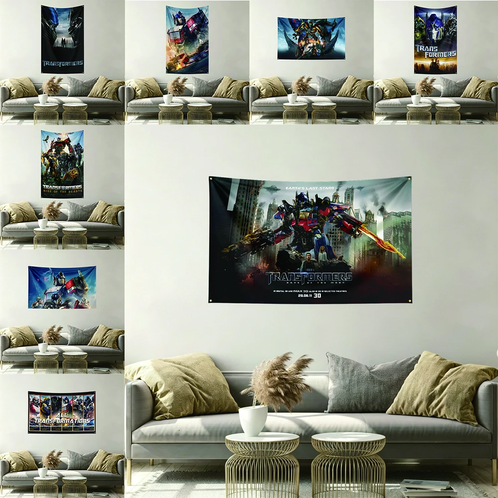 

T-Transformers Custom Flag Banner 3X5Ft Polyester Flag on Wall Tapestry Flaga HD Printing Bedroom Decoration With Brass Grommets