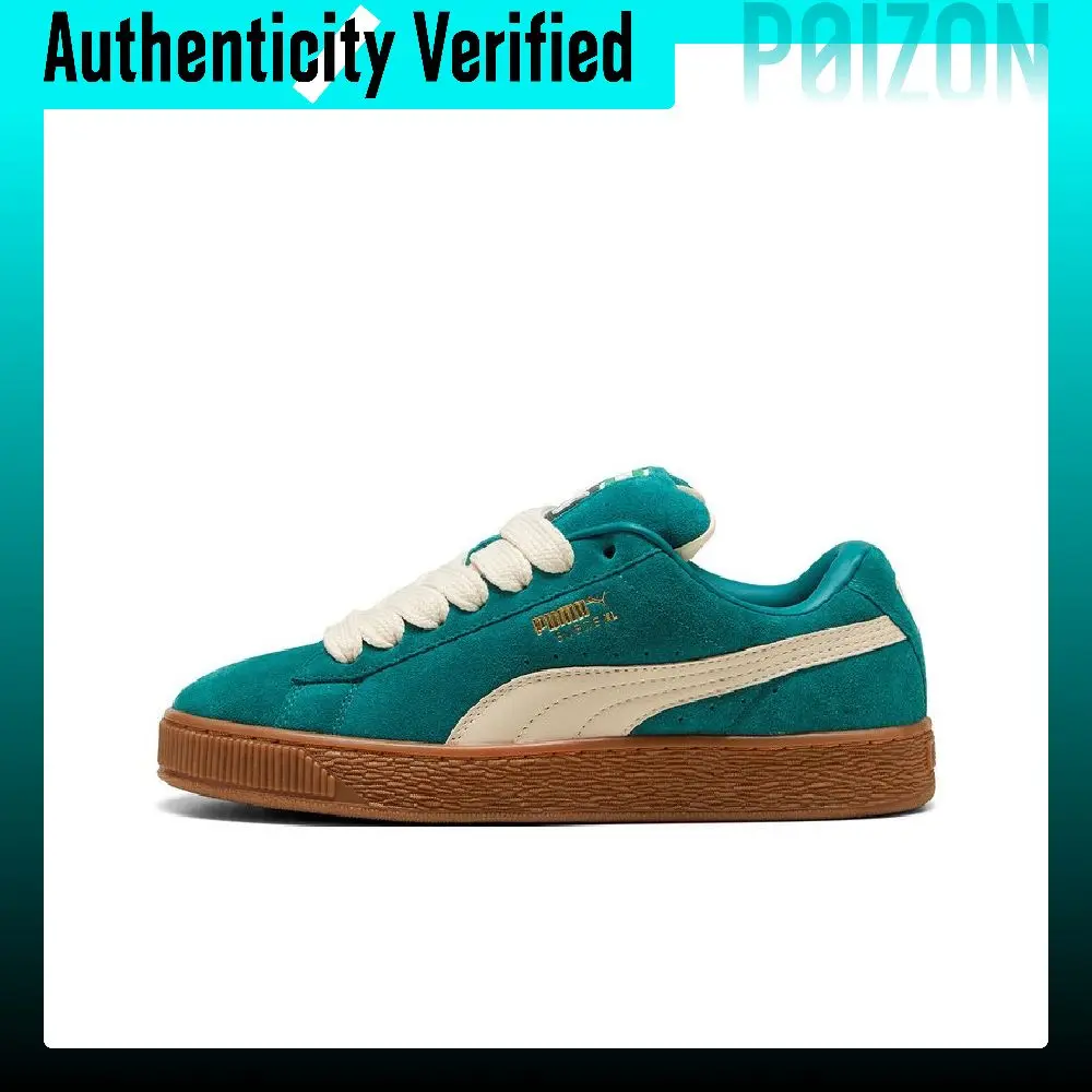 PUMA Suede XL Skateboard Shoes Unisex Emerald Green 395205-82