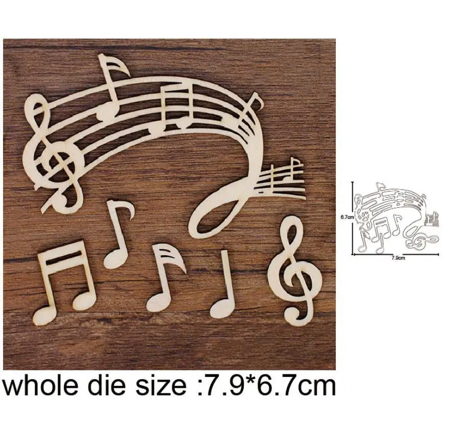 Musical Instruments Metal Cutting Dies Mold Scrapbooking Decoration Paper Cards Craft Knife Mould Template Embossing Stencils
