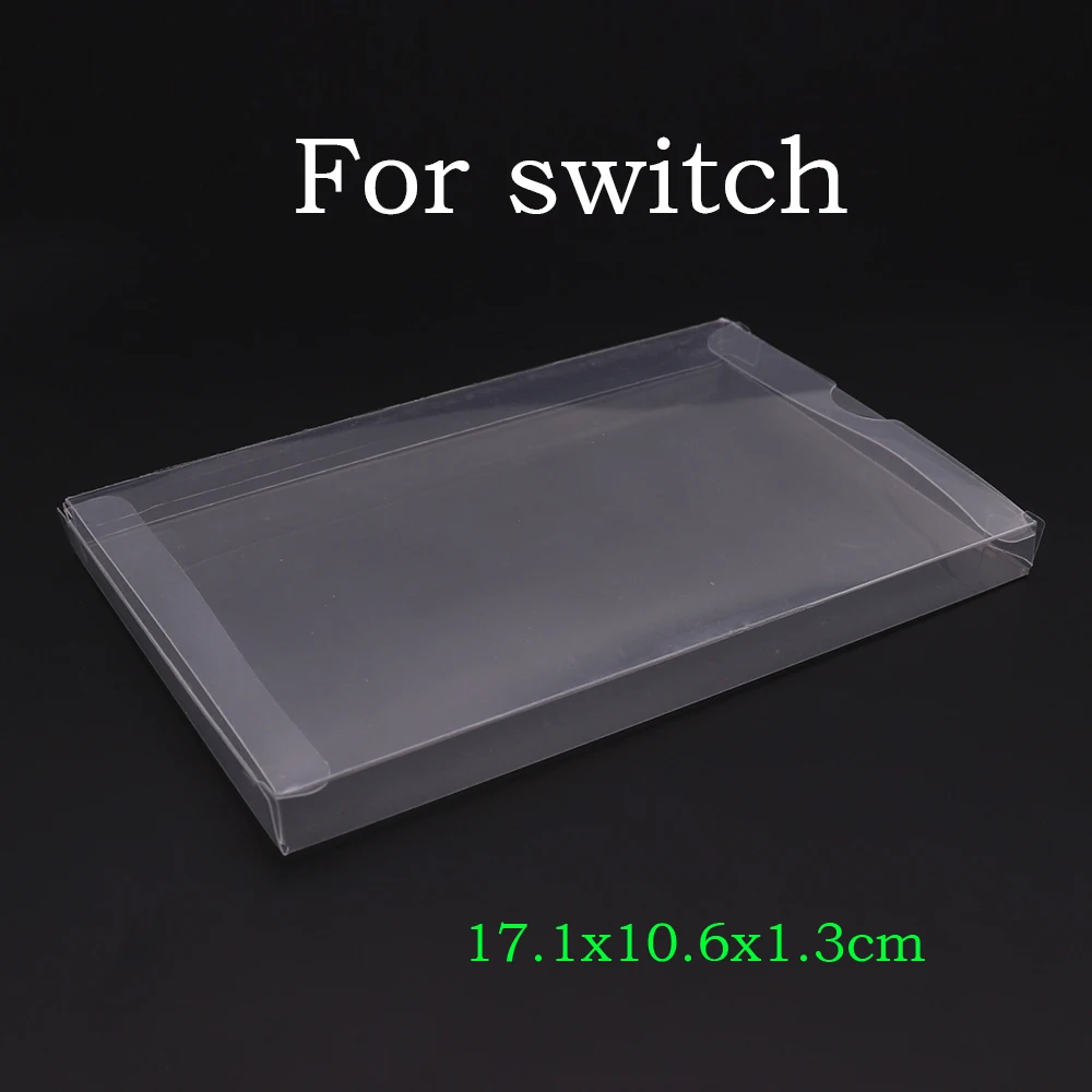 10pcs Transparent Clear Box Plastic PET Protector Collection Storage Case For Switch NS Game Card Color Box