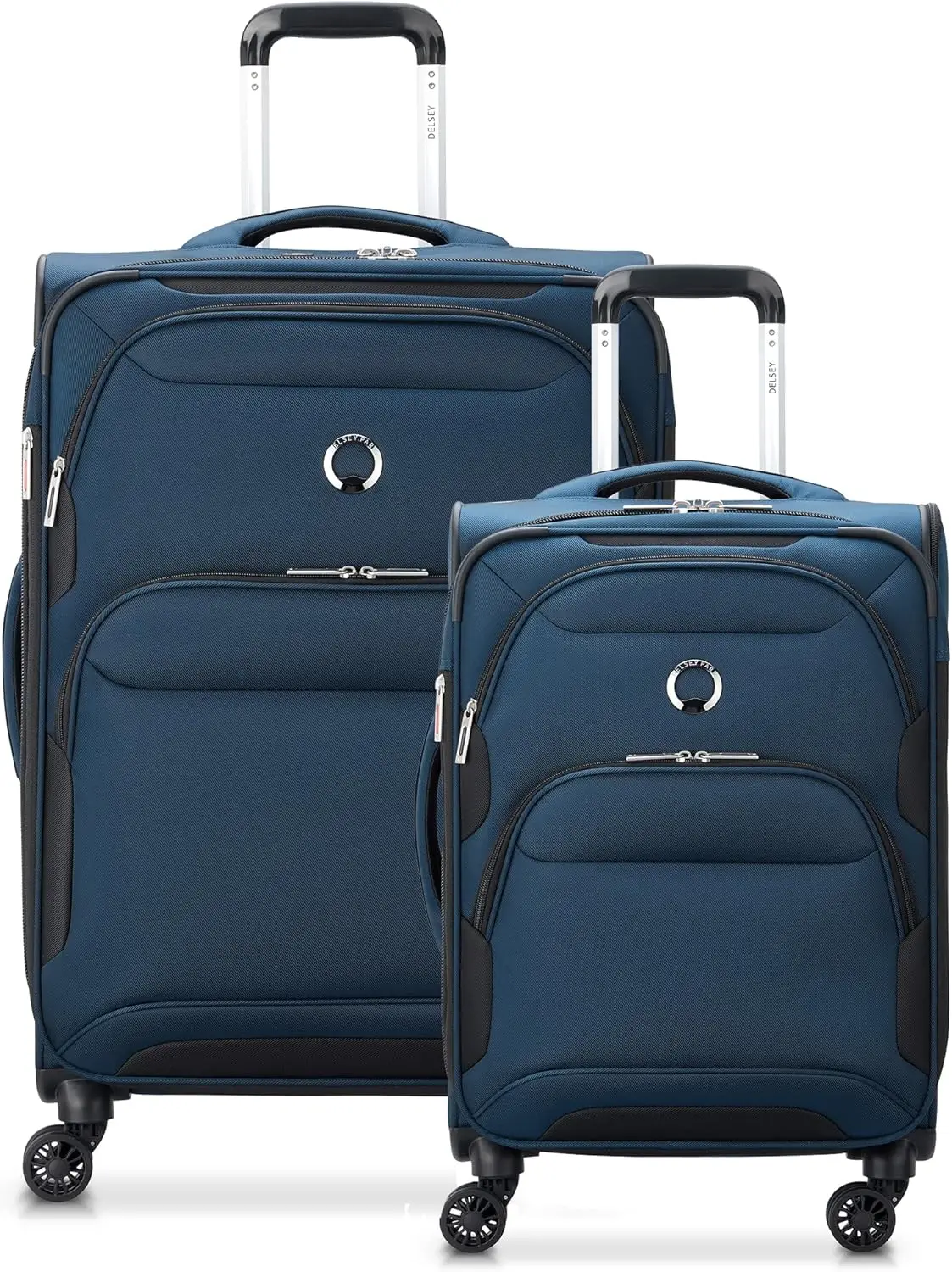 Sky Max 2.0 Softside Expandable Luggage With Spinner Wheels, Blue, 2-Piece Set (21/24)