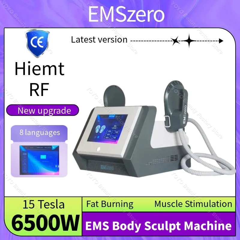 2024 EMSzero Neo RF Muscle stimulator 15 Tesla 200HZ HI-EMT EMS Body Sculpting Machine 6500W Fat Burning Slimming