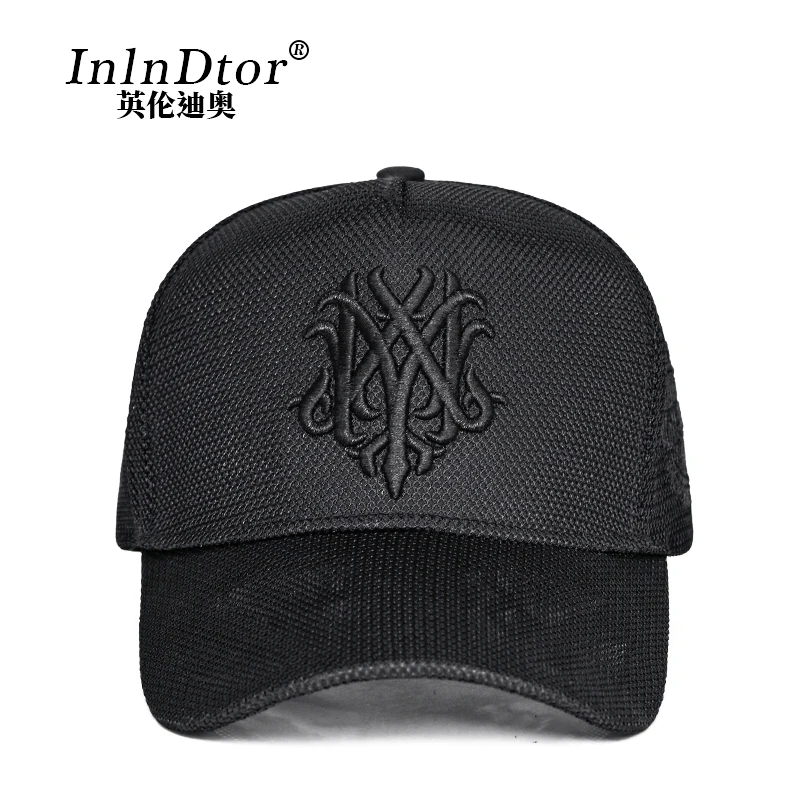 

2022new Summer Mesh Breathable Tall Crown Baseball Cap Fashion Face-Looking Small Big Head Hat for Men