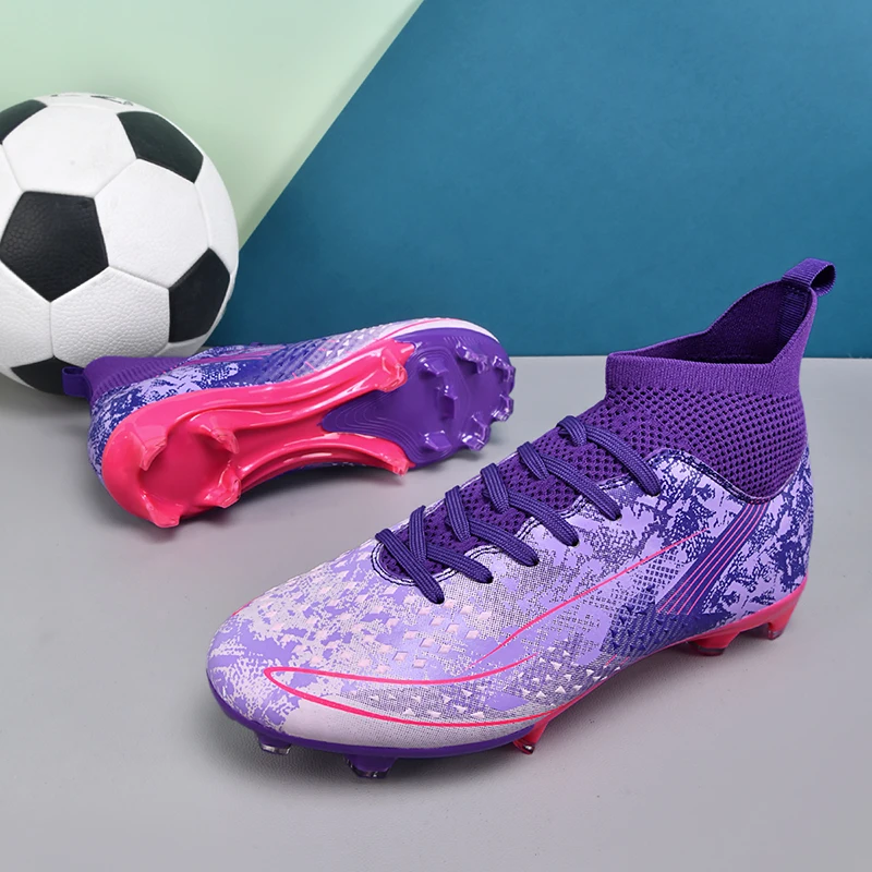 

Мужские футбольные бутсы для юношей FG, профессиональные тренировочные бутсы с шипами, быстрые футбольные кроссовки с противоскользящей подошвой для мальчиков