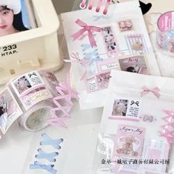 2m/roll Aesthetic Korean INS Ballet Style DIY Stickers Girls Scrapbooking Journal Material Decoration Photo Card Packing Sticker