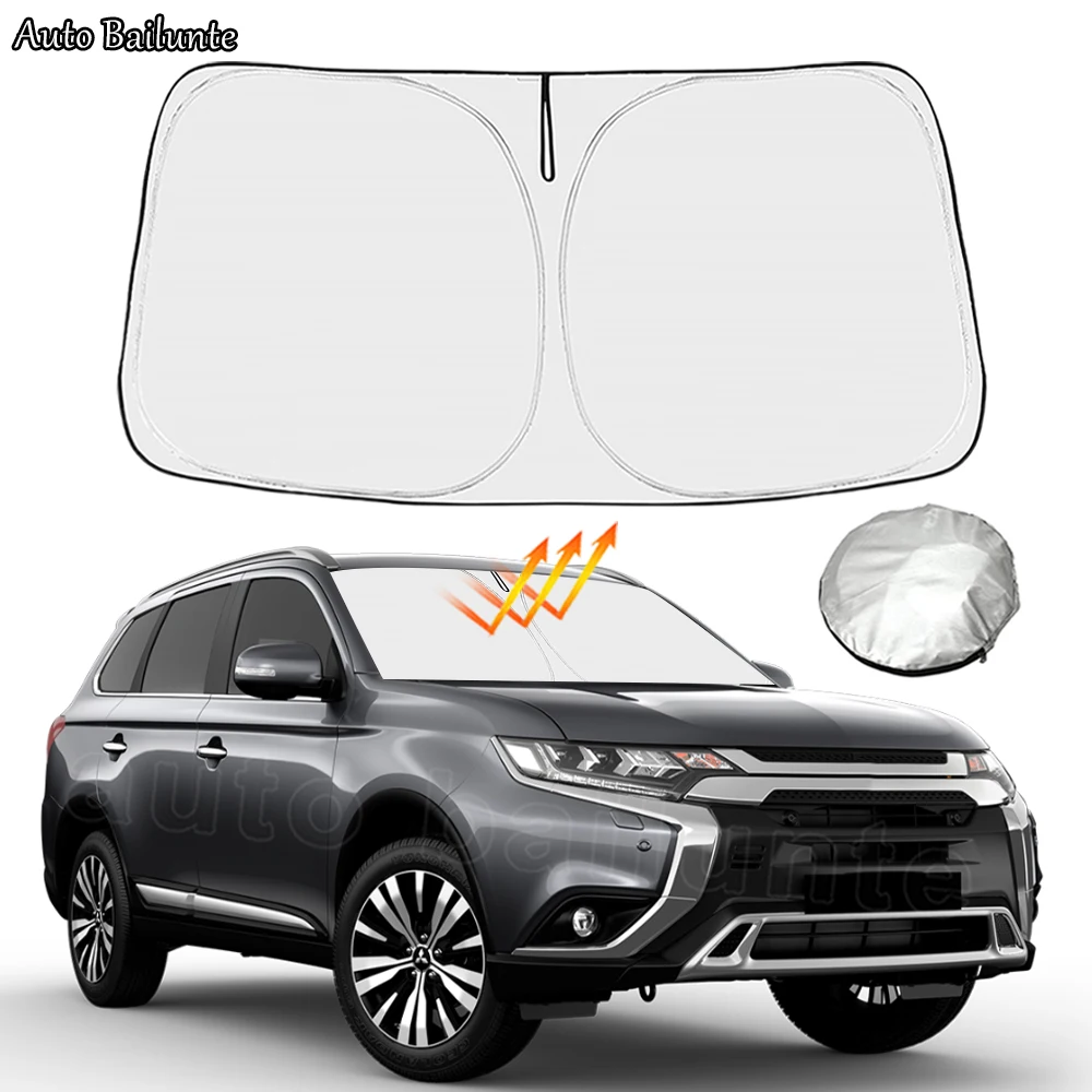 For Mitsubishi Outlander 2013-2021 Car Sun shade Front Window Shade Cover Visor Windshield Sunshade mitsubishi Accessories