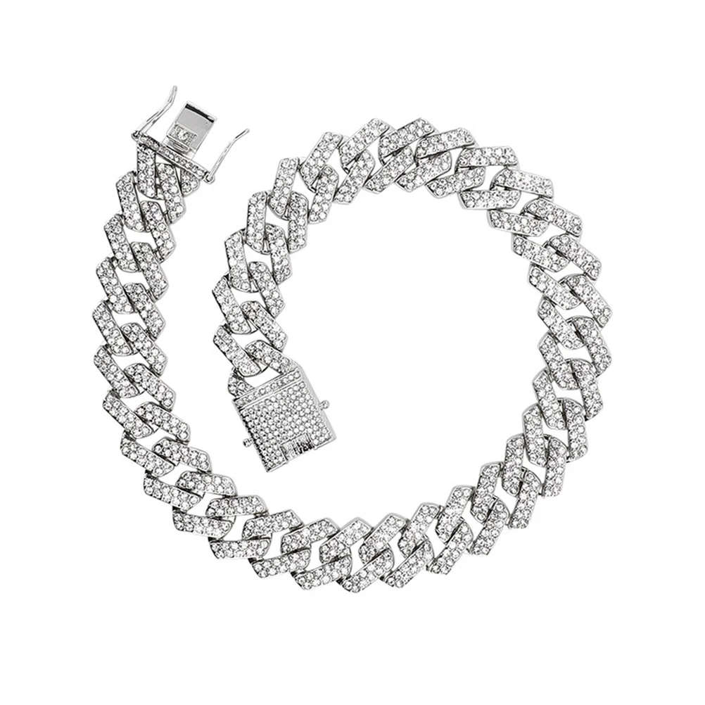 

Full Diamond Chain Bracelet Rhinestone for Women Link Bracelets Mens Jewelry