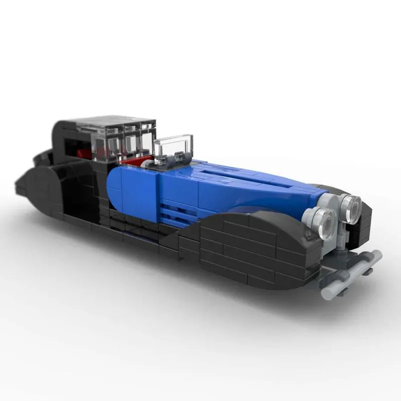 

176-piece small building block set for assembling a miniature convertible car model – a perfect toy gift.