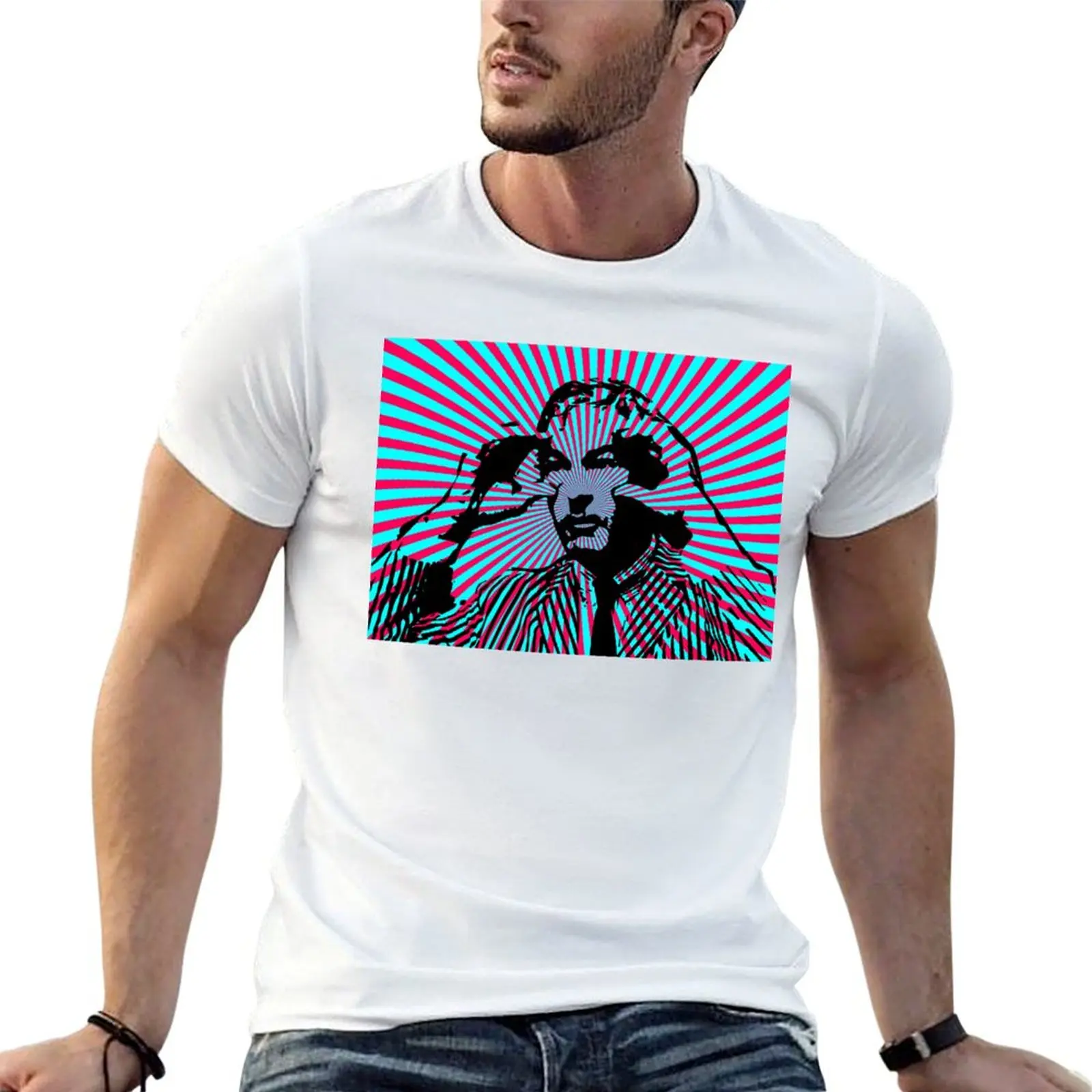Timothy Leary- Open Your Eyes T-Shirt Large Size Casual Tee Shirt