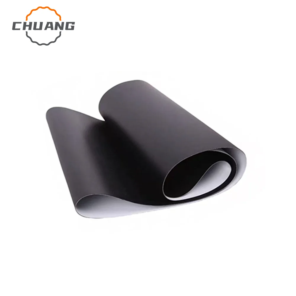 Perimetro in PVC: 4500-4950 mm Larghezza: 100 mm -400 mm Nastro trasportatore per trasmissione industriale in PVC nero (dimensioni personalizzabili)