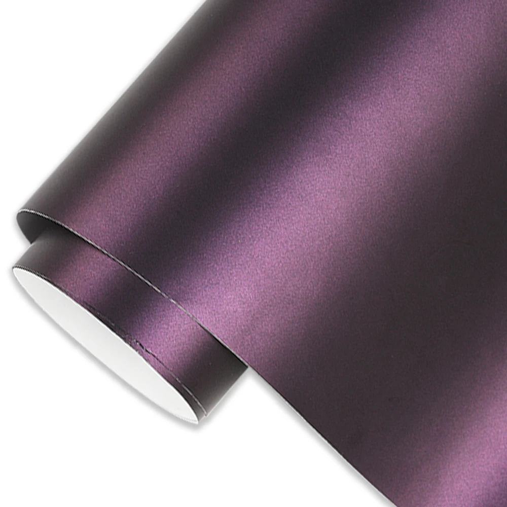 75cm x 152cm Ultra Matte Dark Magic Purple Vinyl Wrap Film Car Motorcycle Sticker Interior Stickers Decals Sheet Roll