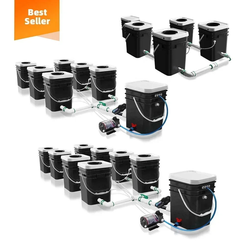 Hydroponics Grow System Kit - Indoor Mist Culture RDWC DWC Dutch Bucket Aeroponics Hydroponic Bucket for Indoor Gardening