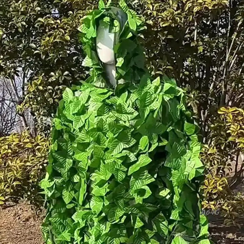 3D Bionic Hunting Ghillie Suits Leaf Camouflage Jungle  Hunting Clothes Bird Watching Clothing