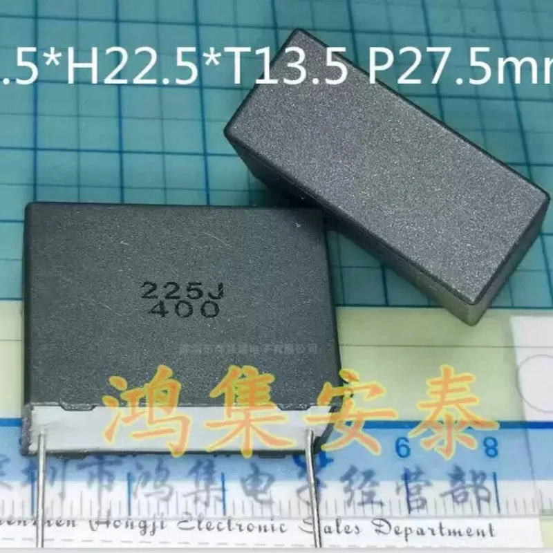 5pcs MKP21 225 400V pin distance 27.5nm 2.2uf gray square safety capacitor