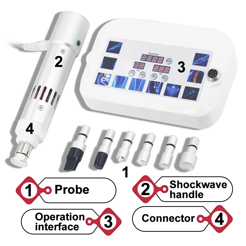 300MJ Shockwave Therapy Machine For Erectile Dysfunction Pain Relief New Shock Wave Body Massager Waist Neck ED Treatment Relax