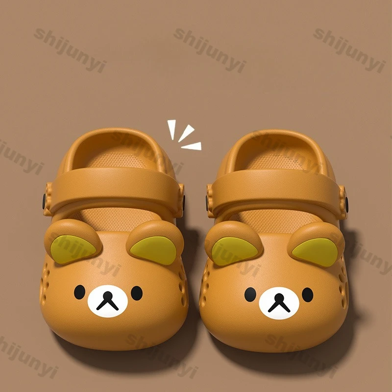 Picture 7: Summer Children's Home Shoes Fashion EVA Cartoon Cute Boy Girls' Sandals Anti Slip Breathable Kids Outdoor Beach Slippers
