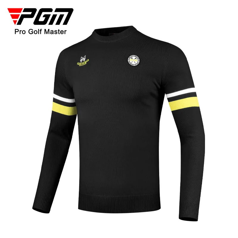 PGM Golf Men\'s Sweater Autumn and Winter Knitwear Sports Windproof Warm Long Sleeved T-shirt Golf Wear for Men Clothing YF502