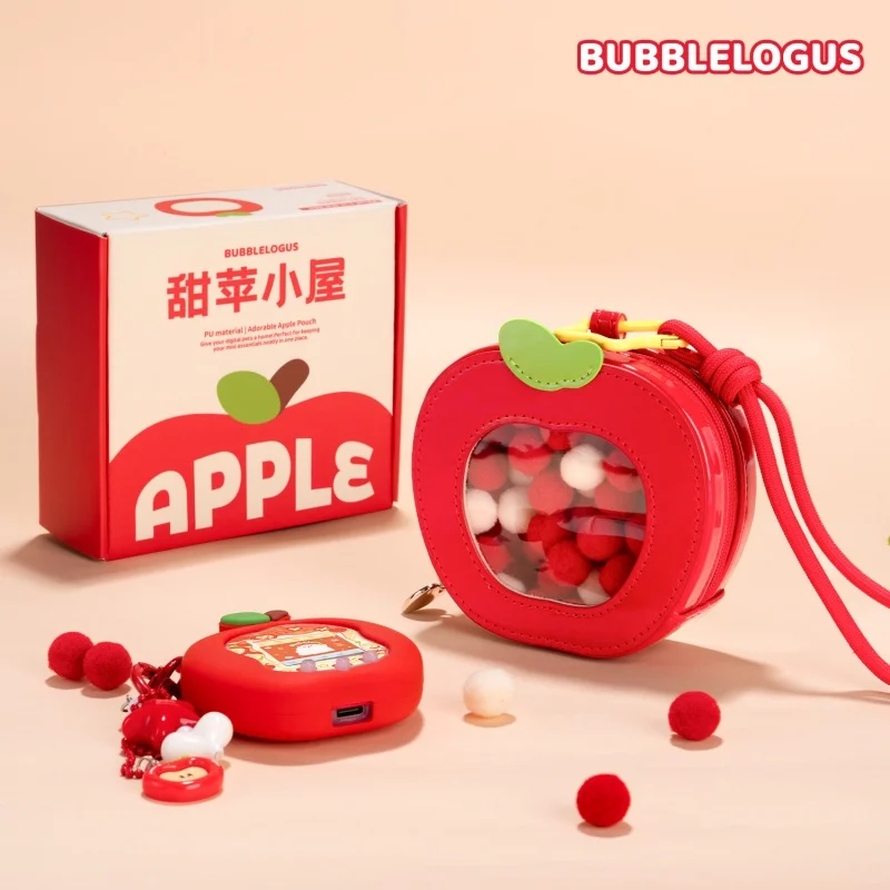 

Новая оригинальная сумка-чехол для Тамагочи в форме красного яблока, универсальная сумка для хранения, подарочная упаковка, в наличии