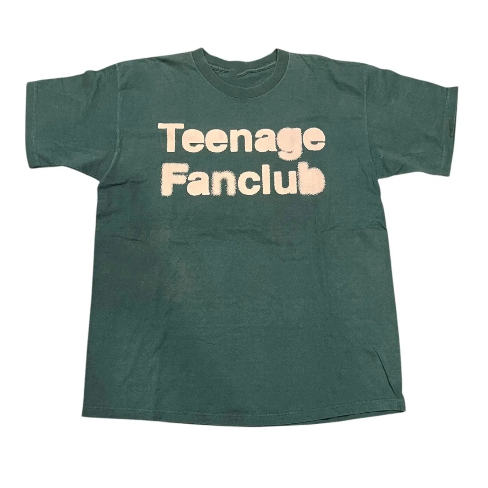 Teenage Fanclub Band Basic Logo Forest Green T Shirt Full Size S-5XL