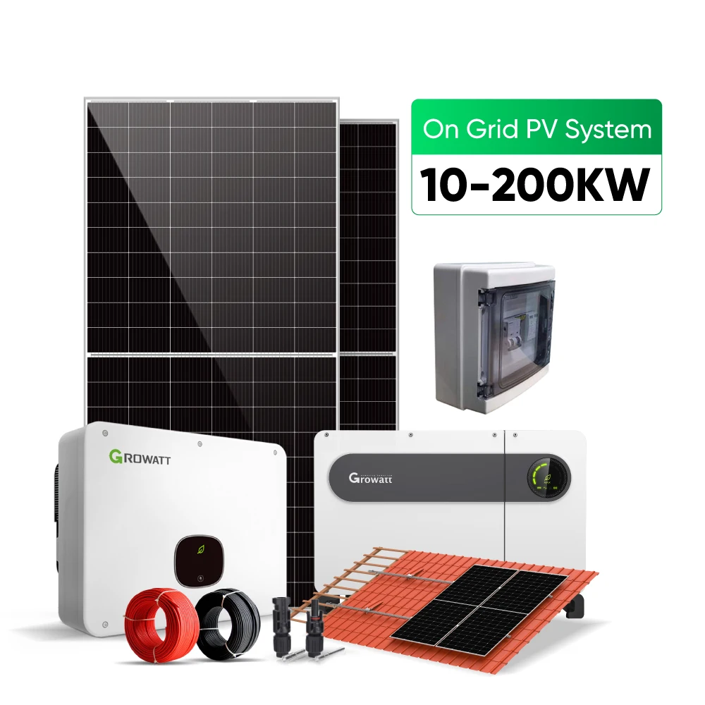 

Commercial On-grid Photovoltaic Solar Energy System 30Kw 40Kw on Grid Tie Solar Power System for Energy Storage System