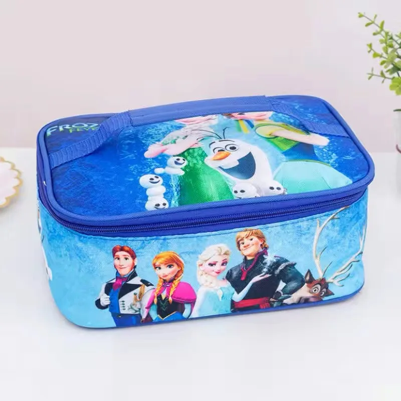 Disney cartoon  cars Stitch cute lunch box bag frozen barbecue handbag Outdoor  tote bag