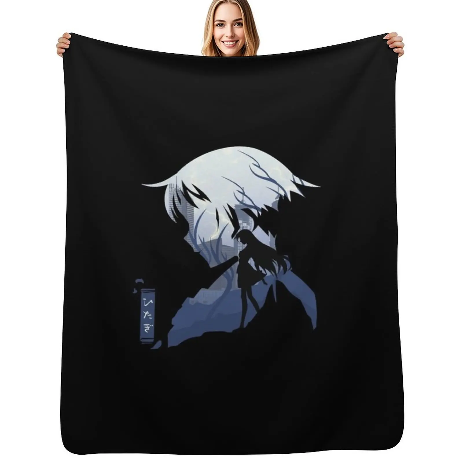 

Hitagi Senjougahara Throw Blanket Blankets For Sofas funny gift Sleeping Bag Luxury Thicken Blankets