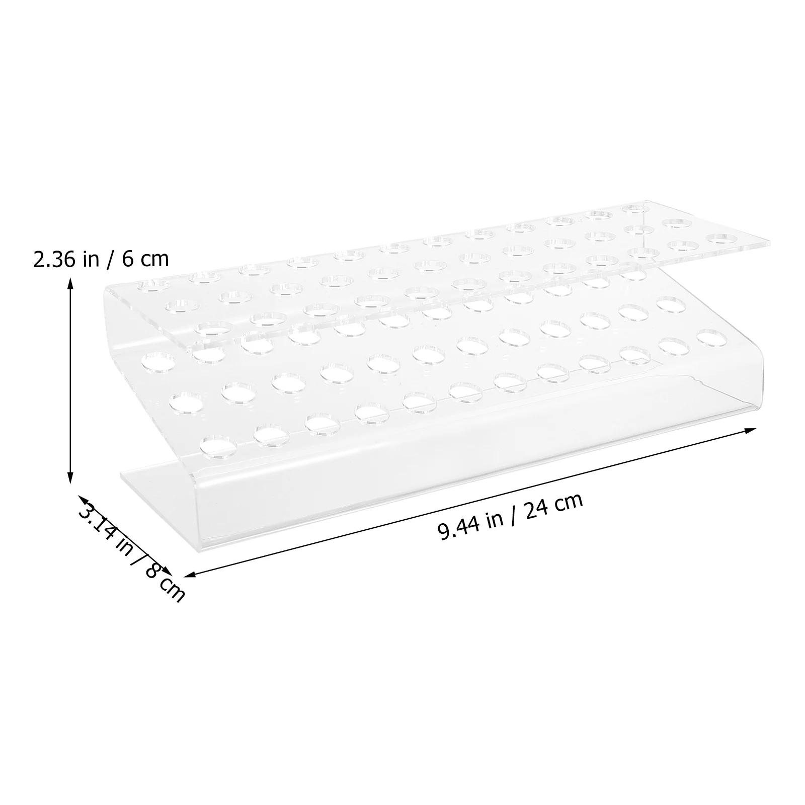 Acrylic Pen Holder Display Rack for Pencil Brush Storage Organizer Desk Stand Clear Pencil Storage Solution for Office Home