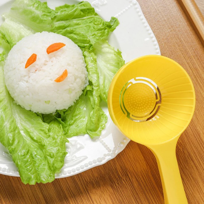 Rice Scoop Mold Non-stick DIY Sushi Mold Rice Ball Spoon Premium Half Round Rice Cooker Congee Spoon Kitchen Accessory Ложк