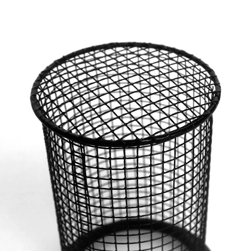 

Reptile Antiscald Lamp Cover Round Black Ecofriendly Material Odourfree Easysuspension Design Heating Light