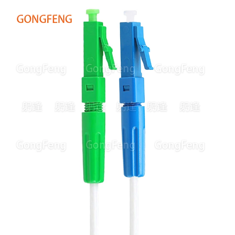 New LC/UPC/APC Optical Fiber Fast Connector Pre Embedded SM Fiber Optical Adapter LC Rope Fiber Round Cable Best Price Wholesale