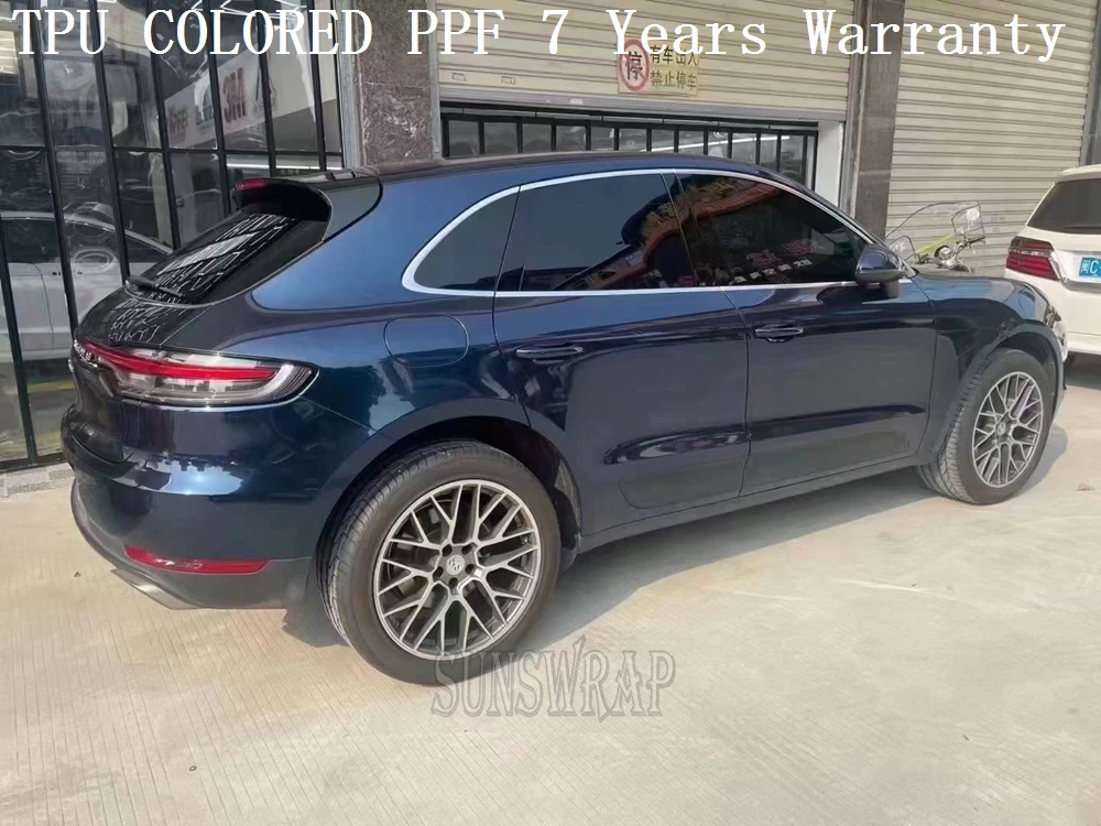 

2026 TPU Color PPF Diamond Black Magic Blue Paint Protective Film Auto Body Protector for Vehicle Aircraft Boat 1.52x15m Roll