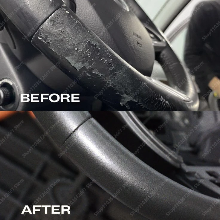 Car interior scratch repair wax designed to repair minor holes and scratches suitable for use on plastic and leather surfaces